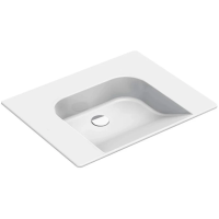 Раковина GSI Community 7632111 подвесная, 70x55 см, цвет Bianco lucido