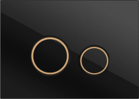 Кнопка для инсталляции Cersanit Link 63534 цвет черная матовая