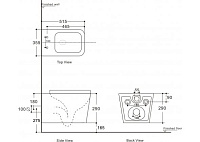 унитаз подвесной aquanet rimless tavr 2.0 w lx-1907 безободковый, с сиденьем микролифт, белый