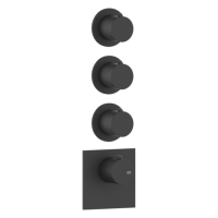 Смеситель Gessi 316 54506#299 для душа, встраиваемый, термостатический, на 3 источника, цвет Black XL