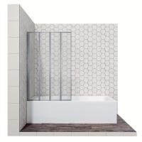 Шторка на ванну Ambassador Bath Screens 100х140 16041111L профиль Хром стекло CrystalPure