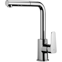 Смеситель Paffoni Sly SY185CR для кухни, выдвижной излив, хром глянцевый