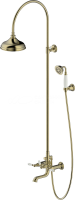 Душевая система со смесителем для ванны Bravat Art F65193AR-A3-RUS цвет бронза