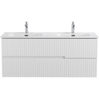 Тумба под раковину Cezares Duet DUET-N-1200-2C-SO-2-BL 120 см, подвесная, Bianco Lucido