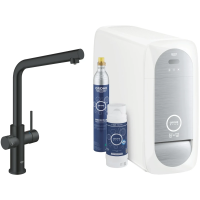 Смеситель для кухни Grohe Blue Home 31454KS1 с фильтром, черный бархат