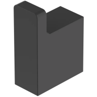 Крючок Cezares Slider SLIDER-HK-NOP для ванны, черный матовый
