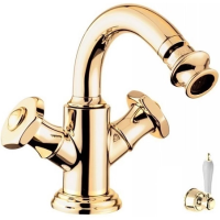 Смеситель Cezares Aphrodite APHRODITE-BS2-03/24-Bi для биде, с донным клапаном, золото 24 карата
