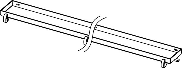 решетка декоративная tece tecedrainline plate 600970, основа для плитки, нержавеющая сталь