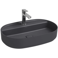 Раковина Isvea Infinity 10NF65060SV-2C накладная, 60x40 см, антрацит матовый
