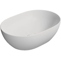 Раковина GSI Pura 886009 накладная, 50x35 см, Bianco opaco (Белый матовый)