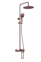 Душевая система AQUAme Siena AQM8008BC с термостатом цвет Медь шлифованная