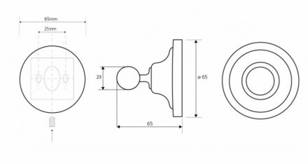 Крючок для полотенца Bemeta RETRO 144306132 хром