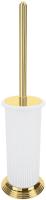 Ёршик для унитаза Colombo Design Hermitage В3306.HPS напольный, керамика, металл, пластик, PVD золото|белая керамика