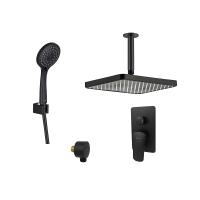 Душевая система Aquatek Вега AQ1073MB цвет Черный матовый