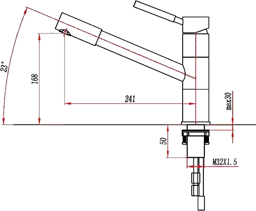 смеситель для кухни seaman barcelone ssl-5110 water
