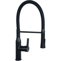 Смеситель для кухни Славен Город Серия-Д СЛ-ОД-Д25 с гибким изливом, черный матовый