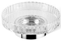 Мыльница Decor Walther Century STS настольная, граненое стекло, цвет: хром