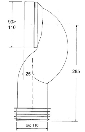 труба фановая mcalpine mrwc15