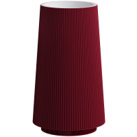 Раковина Boheme Torre Corian Burgundy 801-Torre-BUR 48x48 см, напольная, белый матовый/бургундский матовый