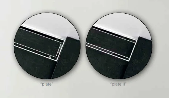 основа для плитки tece tecedrainline "plate" 610970: угловая 90°, нержавеющая сталь, 90x90 см, глянец