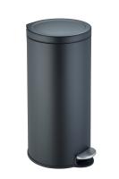 Мусорное ведро Weltwasser WW Lora BL 30L с педалью, черный матовый