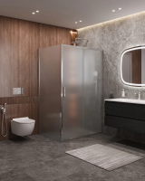 Душевой уголок Cezares Molveno 120x90 MOLVENO-AH-11-120/90-P-Cr профиль Хром стекло рифленое