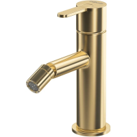 Смеситель Cezares Leaf LEAF-BSM-SR для биде, с донным клапаном, золотой матовый