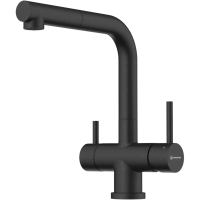 Смеситель для кухни с подключением к фильтру Omoikiri Takamatsu-S 4994570 , черный