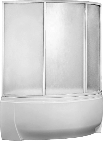 акриловая ванна bas флорида в 00038 160x88 l без гидромассажа