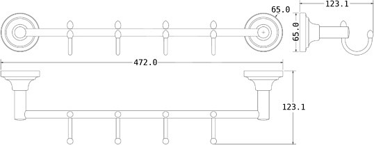 Крючок Elghansa Carrington CRG-640