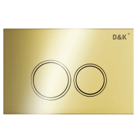 Кнопка смыва для инсталляции D&K Bayern DB1529007.2 для унитаза, пластик, цвет золото глянец