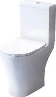 Унитаз-компакт безободковый с сиденьем микролифт Damixa Sirius DX86C8600SC