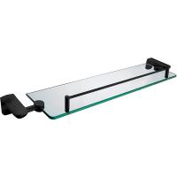 Стеклянная полка CeramaLux Monelli 70011 Черная матовая