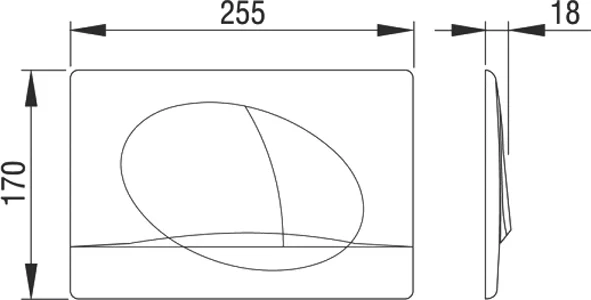 кнопка для инсталляции pestan play 40006358 цвет глянцевый хром