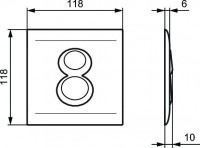 кнопка для инсталляции ideal standard septa pro p4 r0136ac