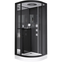 Душевая кабина Grossman GR-241 100x100 профиль Черный стекло прозрачное Душевая кабина Grossman GR-241 100x100 профиль Черный стекло прозрачное
