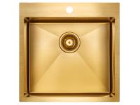 Кухонная мойка Paulmark Velten 51 PM905151-BG, цвет брашированное золото
