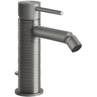 Смеситель Gessi Gessi316 54307#239 для биде, с донным клапаном, цвет STEEL BRUSHED