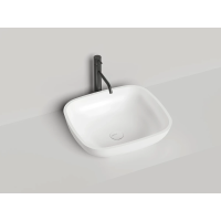 Раковина-чаша Salini S-Sense Gloria 08 1102108G 49,5x44,5 см, накладная, белый глянец