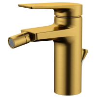 Смеситель WasserKRAFT Aisch 5500 5506 для биде, с донным клапаном, золотой матовый