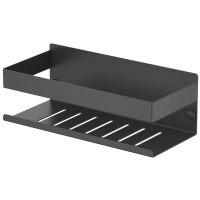 Полка для ванной Timo Luiro 18579/03 23 см, черный матовый