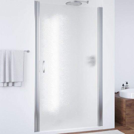 Дверь для душевой кабины в нишу Vegas Glass EP 90 08 02 профиль глянцевый хром, стекло шиншилла