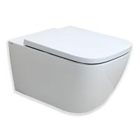 Унитаз Hatria TECNA Y9DJ01 | 02Y1VB01 подвесной, безободковый, со сливом Vortex, c сиденьем, белый