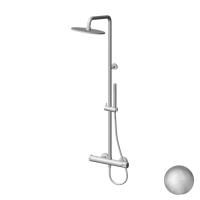 Комплект для душа Gattoni KIT/TS60NS: термостатический смеситель цвет: Nickel Spazzolato