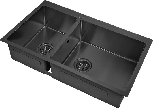 Кухонная мойка ZorG Inox PVD 78-2-51 R grafit
