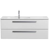 Тумба под раковину Cezares Eco-Cer-N 120 L ECO-CER-N-1200-2C-SO-BL-L подвесная Bianco Lucido без ручек