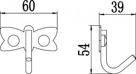 Крючок Savol S-00101A