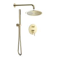 Душевая система AQUAme AQM8404BG цвет Золото шлифованное