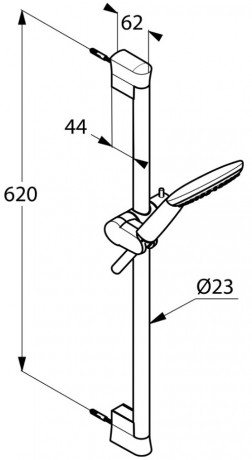 душевой гарнитур kludi freshline 1s 6783005-00