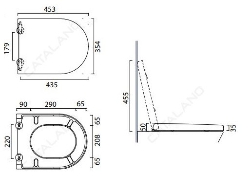 сиденье для унитаза catalano sfera/zero 5scstf000 с микролифтом, цвет белый